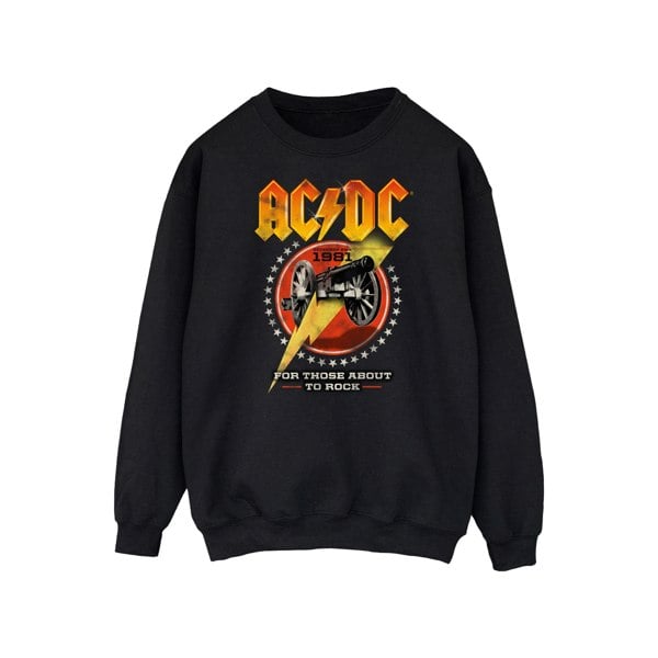 AC/DC Mens For Those About To Rock 1981 Sweatshirt - Black