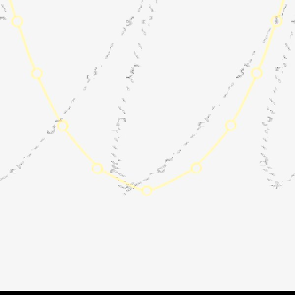 T. H. Baker 9ct Yellow Gold Cubic Zirconia Chain 1.19.1970