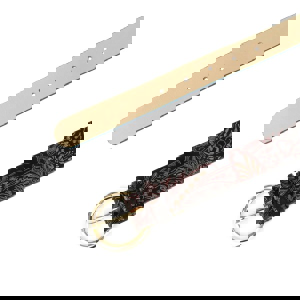 Embassy London Emma - Burgundy Floral - Women's Italian leather belt