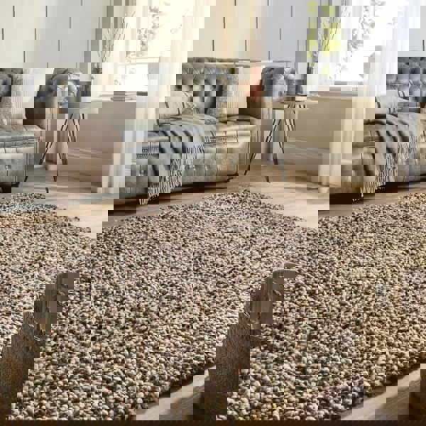 The Rugs Rocks Shaggy Wool Rug – Thick Tubular Pile