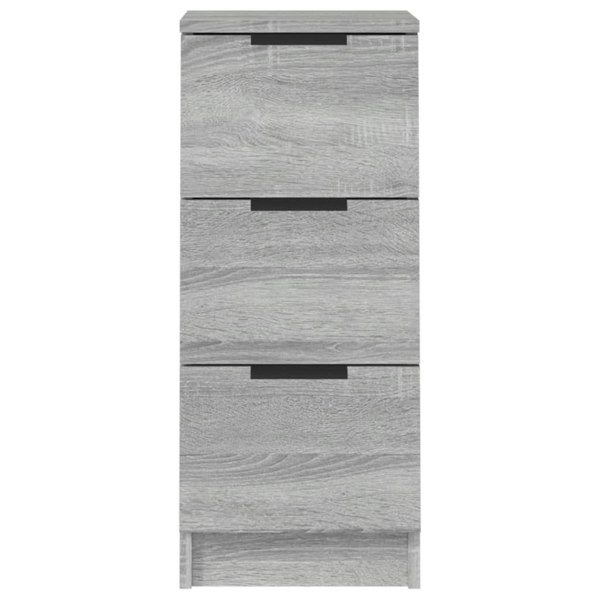 Berkfield Sideboards 2 pcs Grey Sonoma 30x30x70 cm Engineered Wood