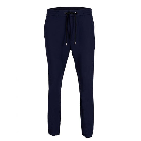 David WeJ Plain Drawstring Trouser - Navy