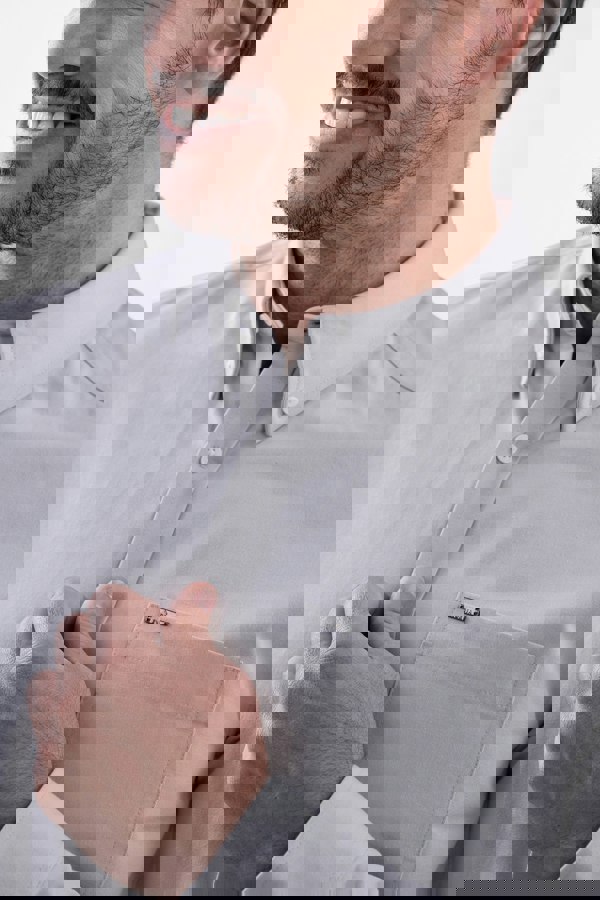 ENORSIA Mens Button Down Collar Long Sleeve Shirt