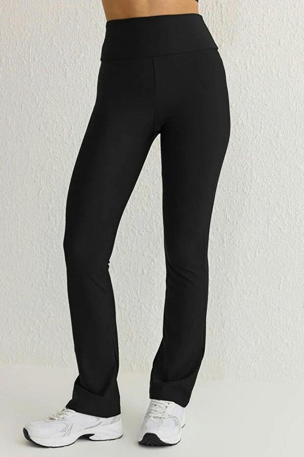 WOVCOR Straight Cut Slimming Knit Sports Leggings