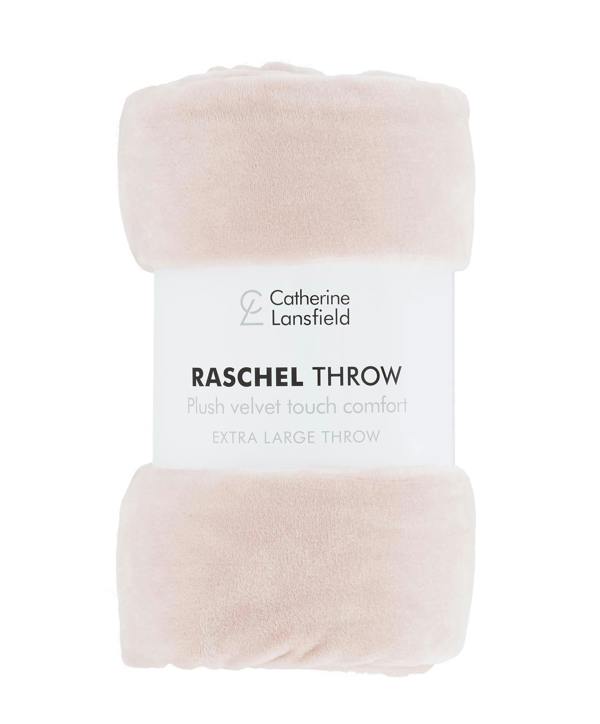 Velvet Raschel Throw Blush 200 x 240