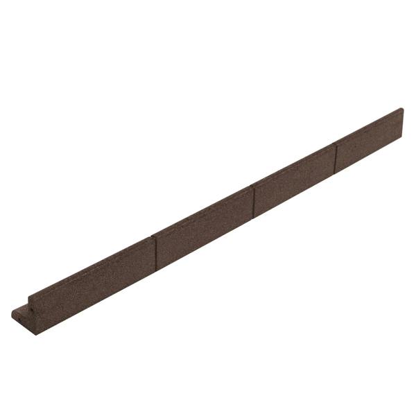 Flexible Lawn Edging 4.8m With Mallet - Brown