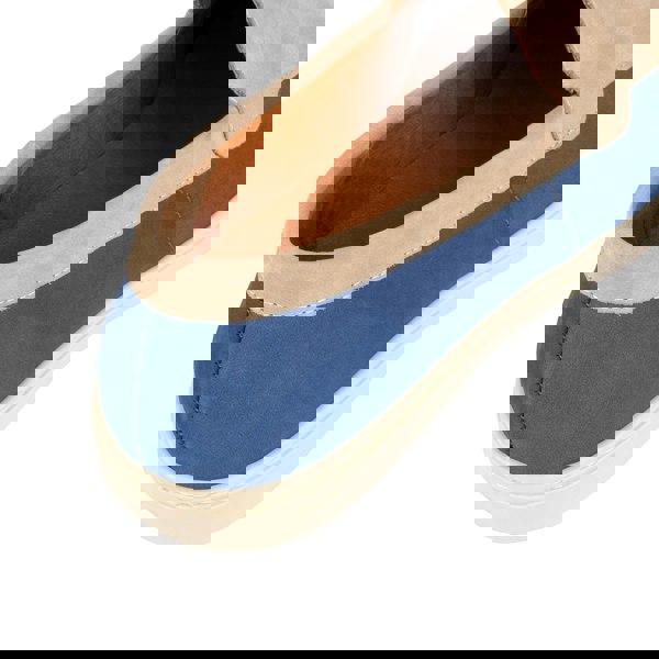 Embassy London Gareth - Cream & Blue - Men’s two Tone Suede Loafer