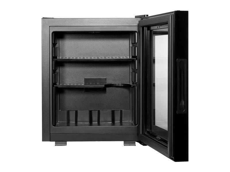 Corby Eton E Glass Door Minibar in Black - UK Plug