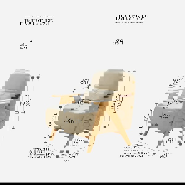 Antonia Single Sofa Bed, Armchair, Linen-Rit Concept-Rit Concept