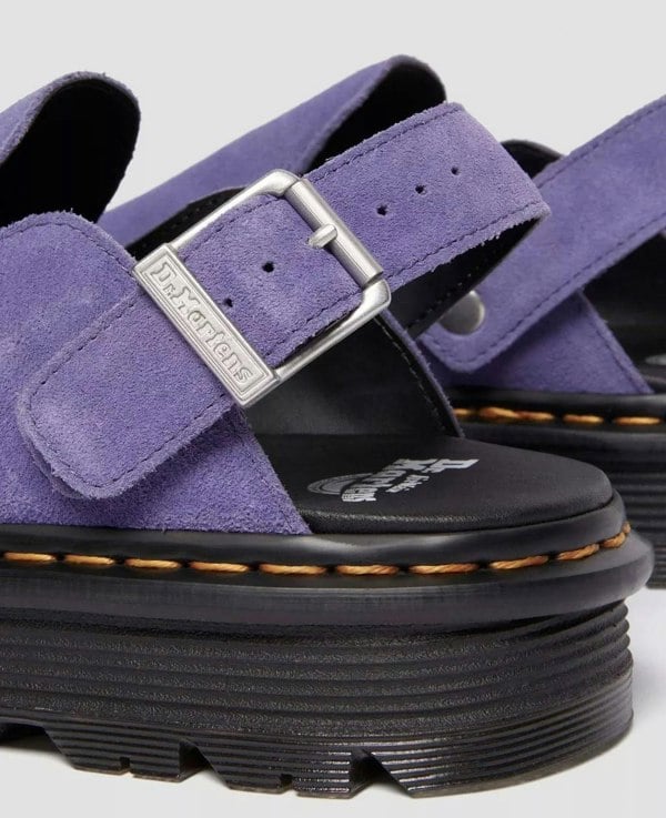Dr. Martens Zebzag EH Suede Twilight Purple Mule