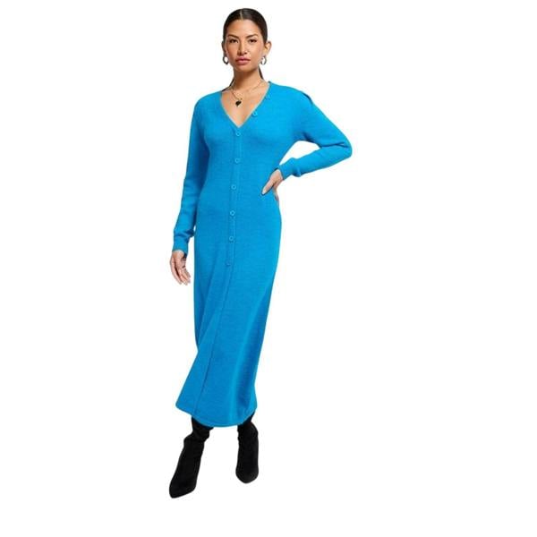 Little Mistress Womens/Ladies Maxi Sweater Dress - Blue - 