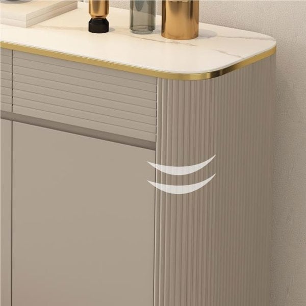 Malvina Shoe Storage, Light Grey with narrow shoe storage cabinet