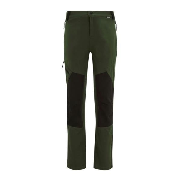 Regatta Mens Questra Hiking Trousers - Dark Khaki/Black - 