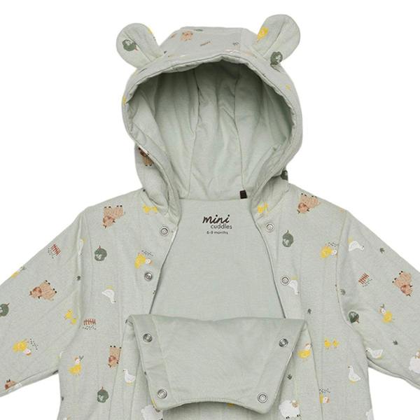 Unisex Green Single Pram Suit