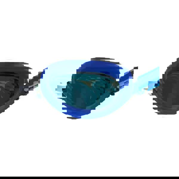 Speedo Vanquisher 3.0 mirrored junior swim goggles in blue and black