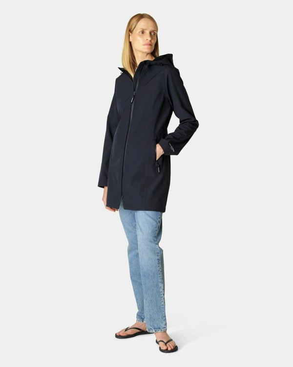 Ilse Jacobsen Daybreak Womens Softshell Raincoat - Dark Indigo 660