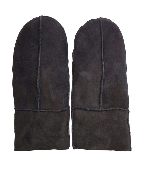 Infinity Leather Womens Genuine Real Sheepskin Suede Mittens Warm Gloves
