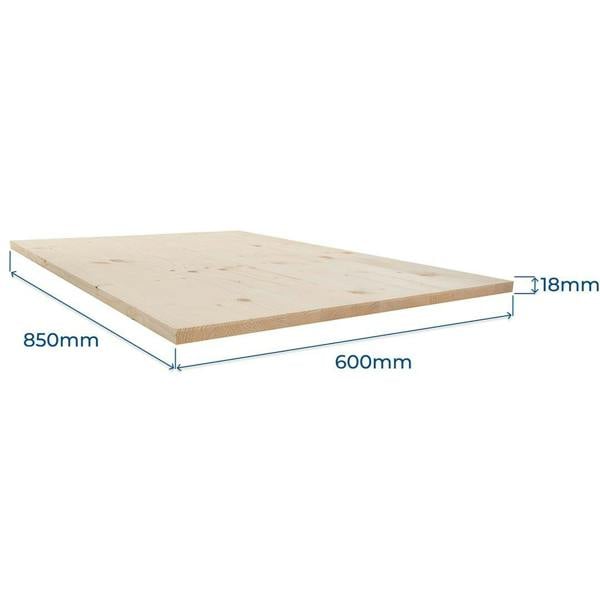 Snowdon Timber Softwood Furniture Board (T) 18mm (W) 600mm (L) 850mm