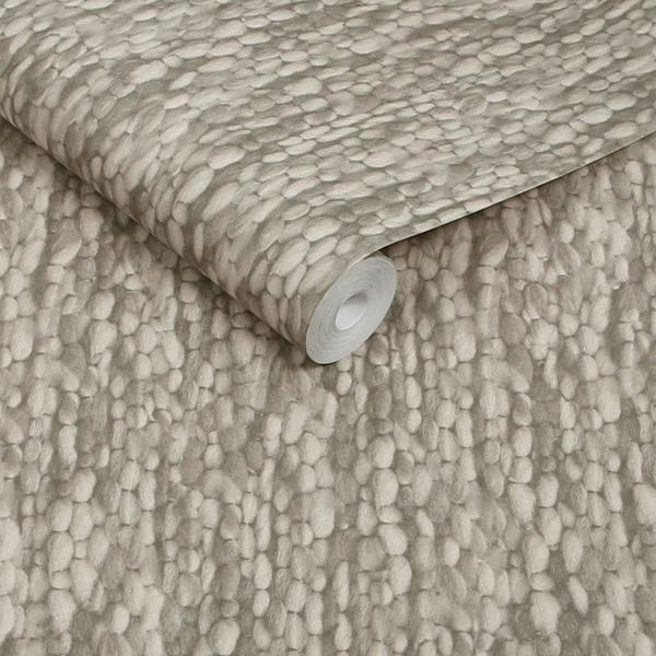 Abigail Ahern Heirloom Knit Wallpaper | Greige