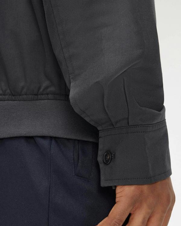 Fred Perry Mens Twill Harrington Jacket - Anchor Grey 297 | CHO | Designer Mens Jackets