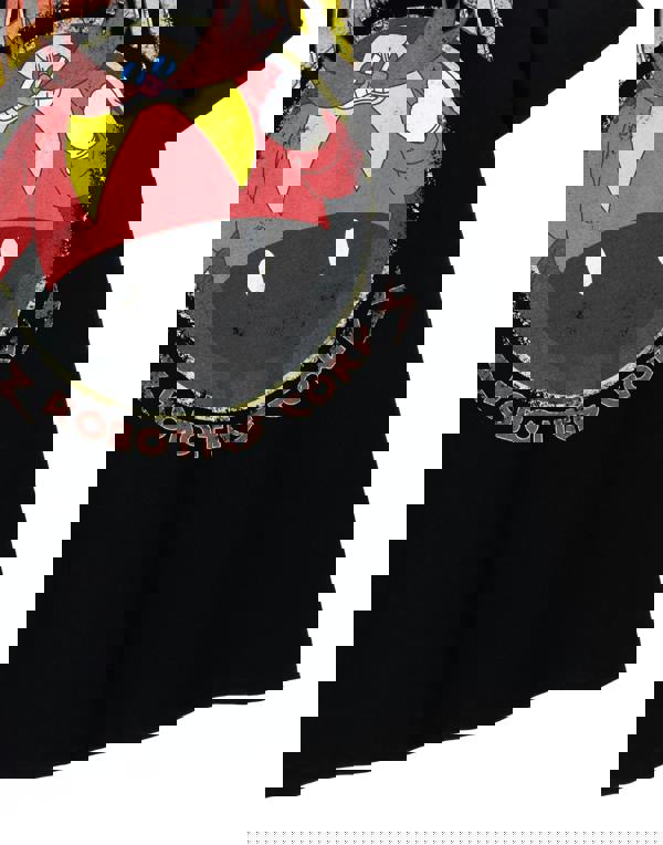 Sonic the Hedgehog Mens Black Eggman Short Sleeved T-Shirt