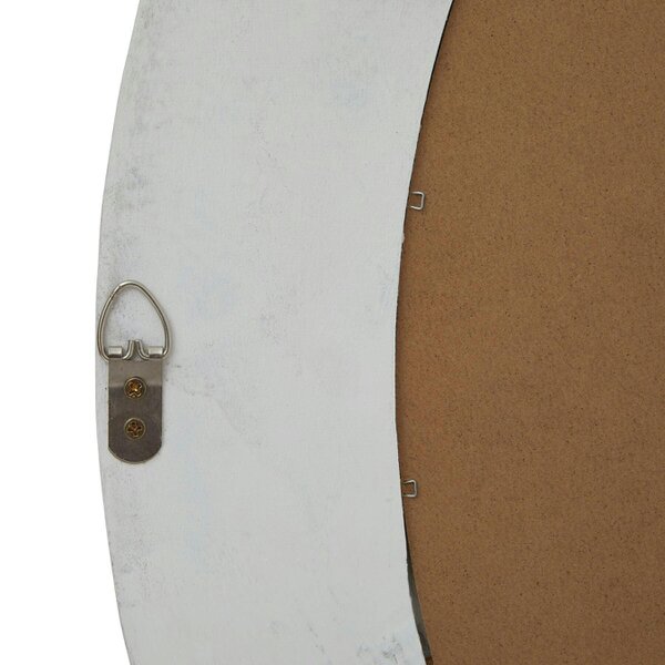 Wyld Haus Round Natural Washed Wood Wall Mirror