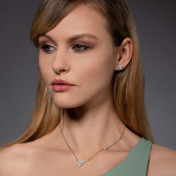Trillion Stud Earrings for Women - namana.london