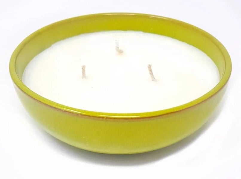 Selena Candles - Reusable 14Cm Diam Assorted Hand Dipped Glazed Bowls