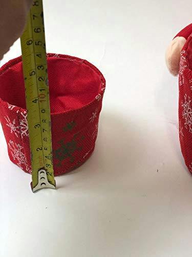5 Piece Snowman Novelty Christmas Basket Set for Table Decorations, Favours and Display image 6
