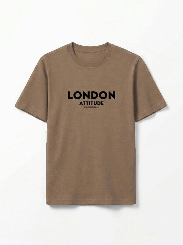 London Attitude Japanese Inspired Premium Organic Cotton Relaxed Fit T-Shirt