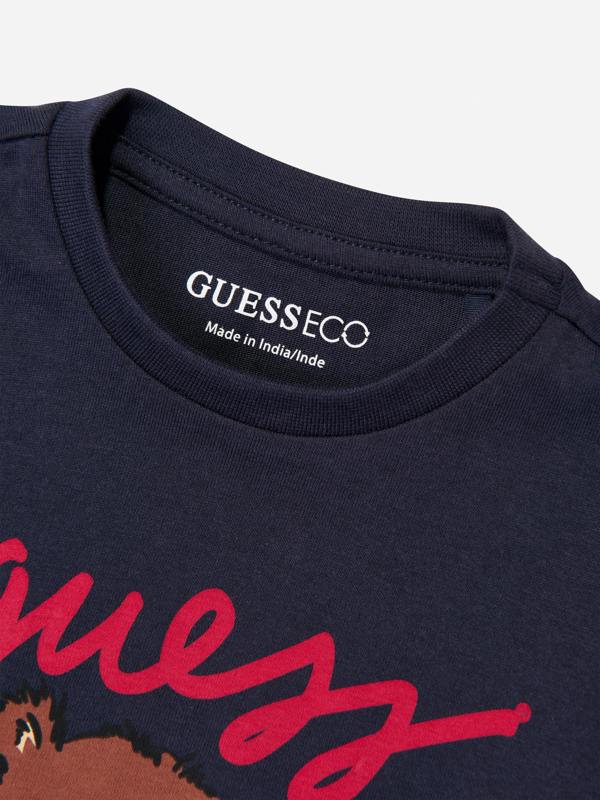 Guess Kids Teddy Bear T-Shirt in Navy