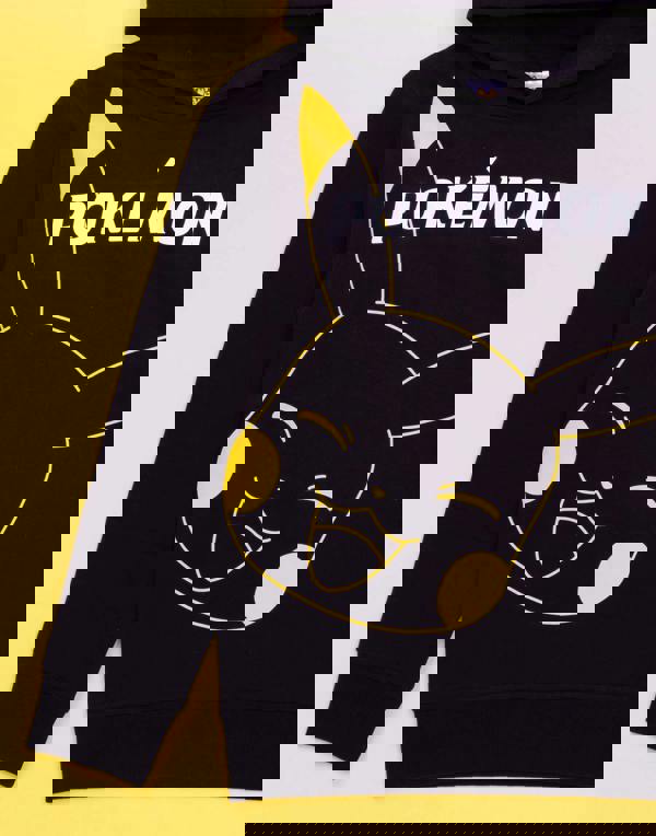 Pokemon Boys Black Pikachu Hoodie