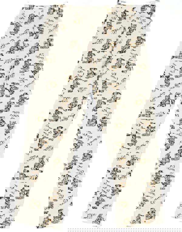 Garfield Womens Green All-Over Print Short Sleeve Long Leg Pyjama Set