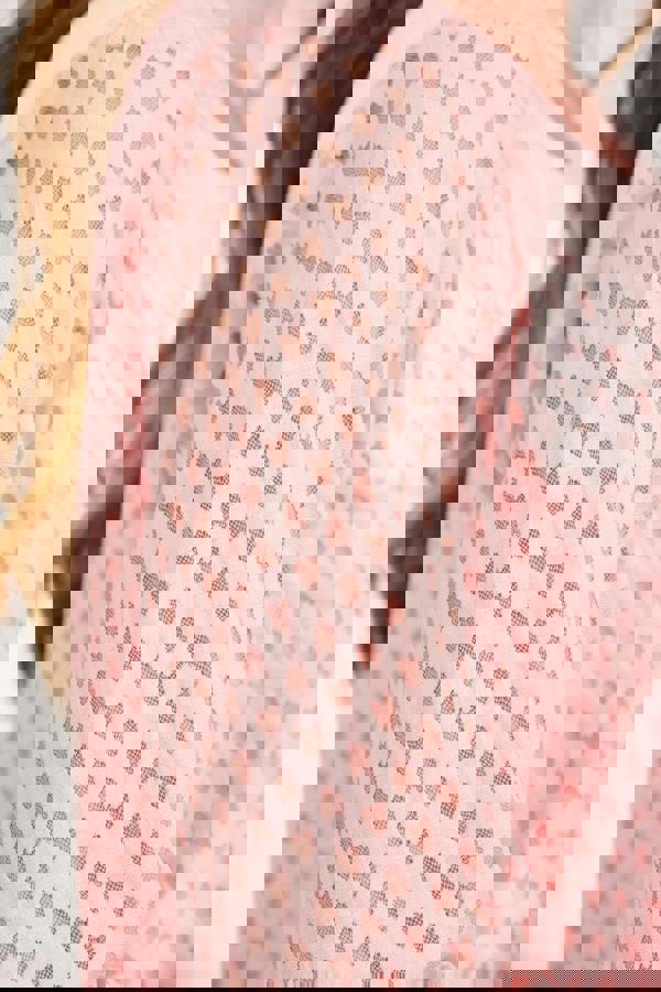 Mudflower Asymmetric Mesh Layered Top