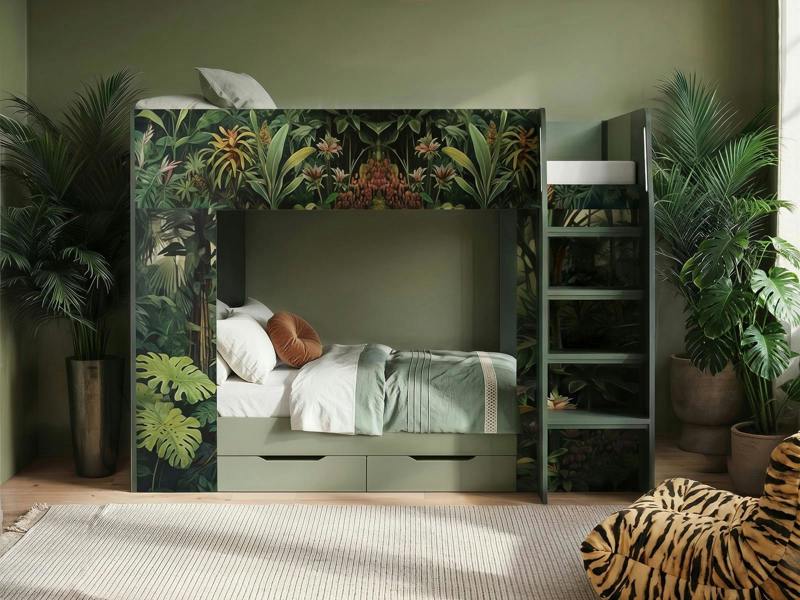 Flair Lorith Jungle Bunk Bed with Drawers