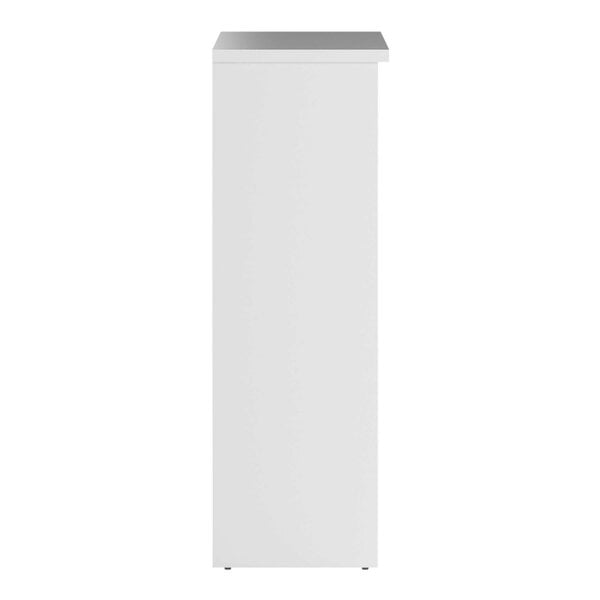 Wyld Haus Budapest White Wooden Shoe Cabinet 3 Doors 1 Drawer
