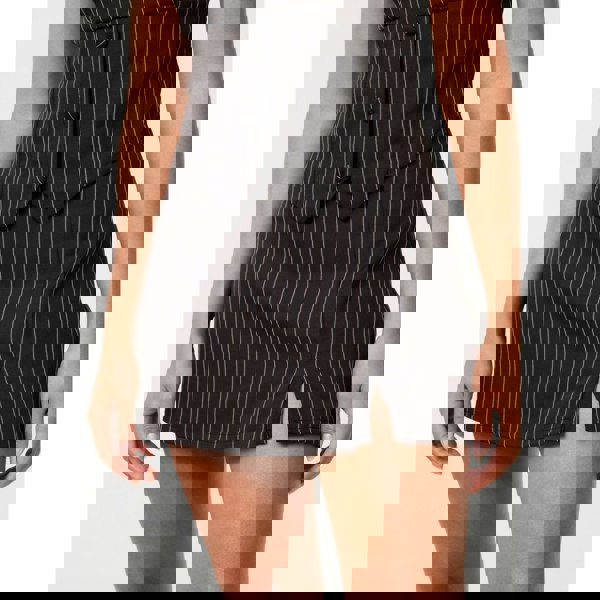 Pink Vanilla Pinstripe Skort Slit Front Skirt