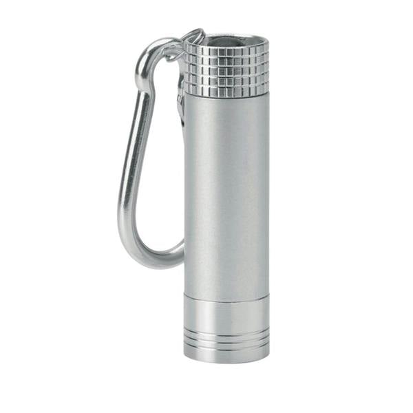 MidOcean Pop Light Torch Keyring (Batteries Included) - Silver - 