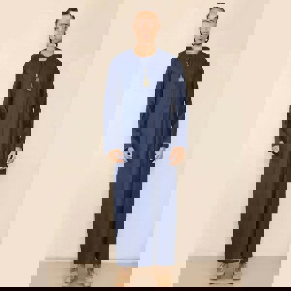 105_thobe_Navy-gold_L - 56, 105_thobe_Navy-gold_M - 54, 105_thobe_Navy-gold_S - 52, 105_thobe_Navy-gold_XL - 58, 105_thobe_Navy-gold_XXL - 60