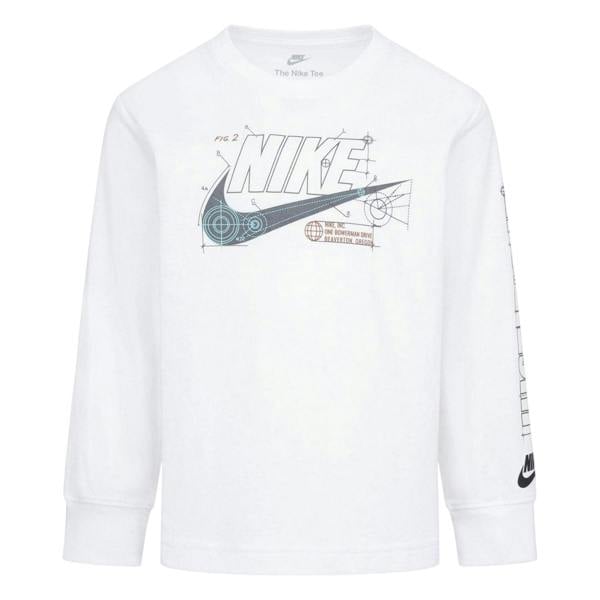 Nike Womens/Ladies Blueprint Long-Sleeved T-Shirt - White - 