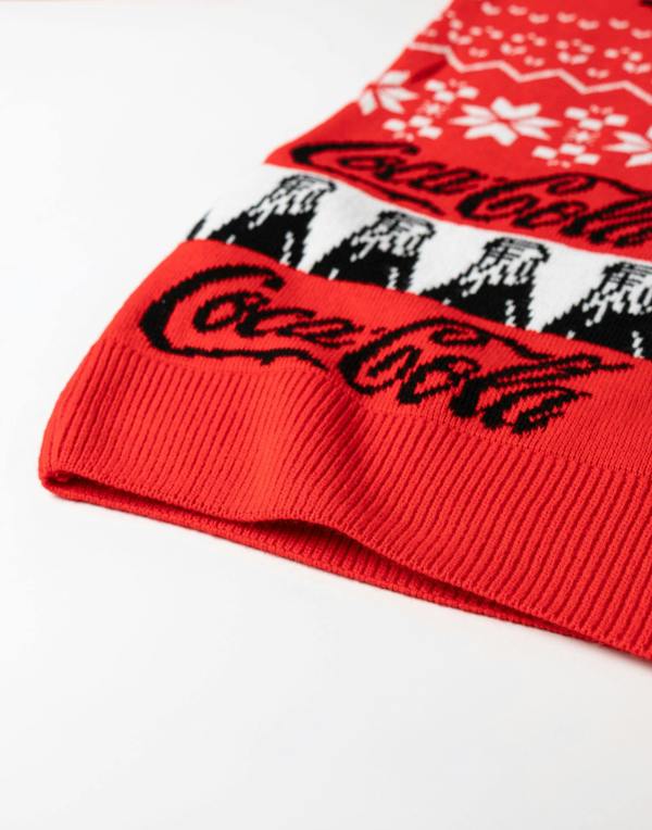Coca Cola Mens Red Logo Christmas Jumper