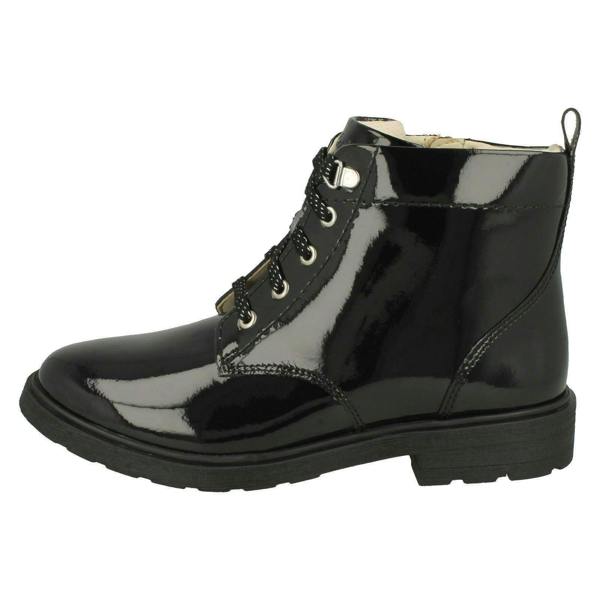 Clarks Girls Clarks Lace Up Detailed Ankle Boots Astrol Lace