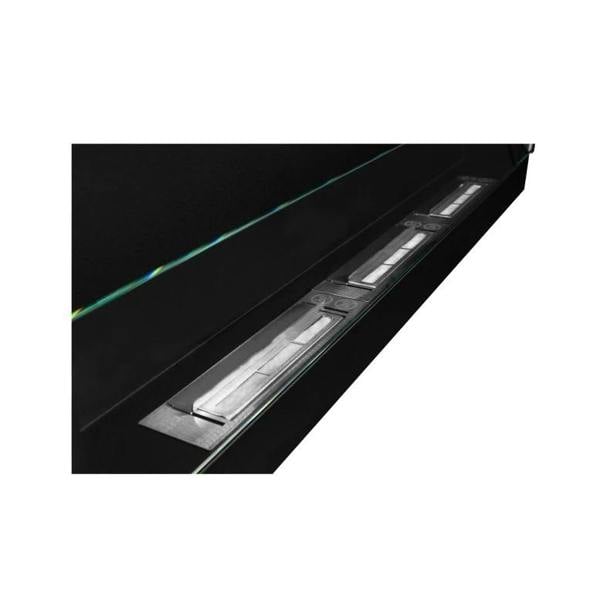 BIOFireplacesGMT Bioethanol Fireplace Wall Mounted 1200x400 Black Matt with Glass Ventless