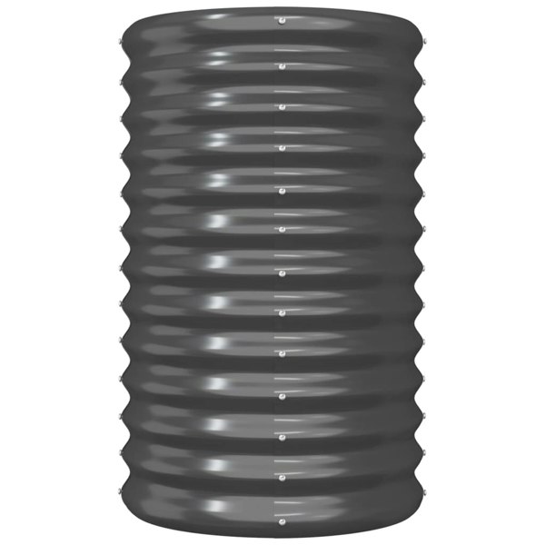 Berkfield Garden Planter Powder-coated Steel 40x40x68 cm Anthracite