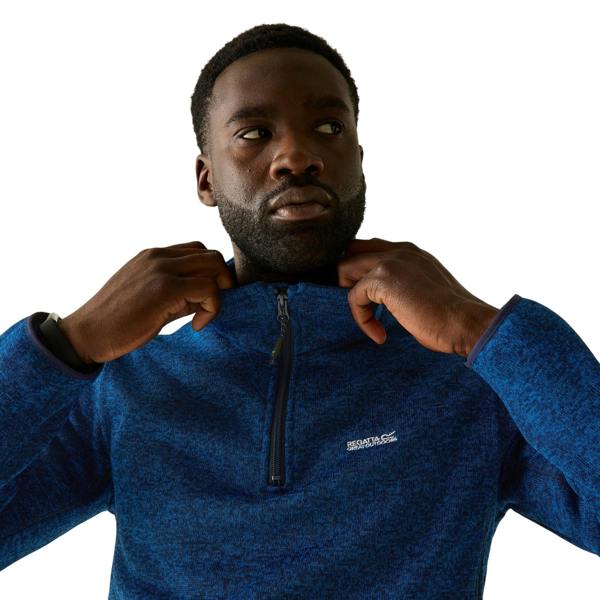 Regatta Mens Newhill Half Zip Fleece Top - Aviator Blue - 