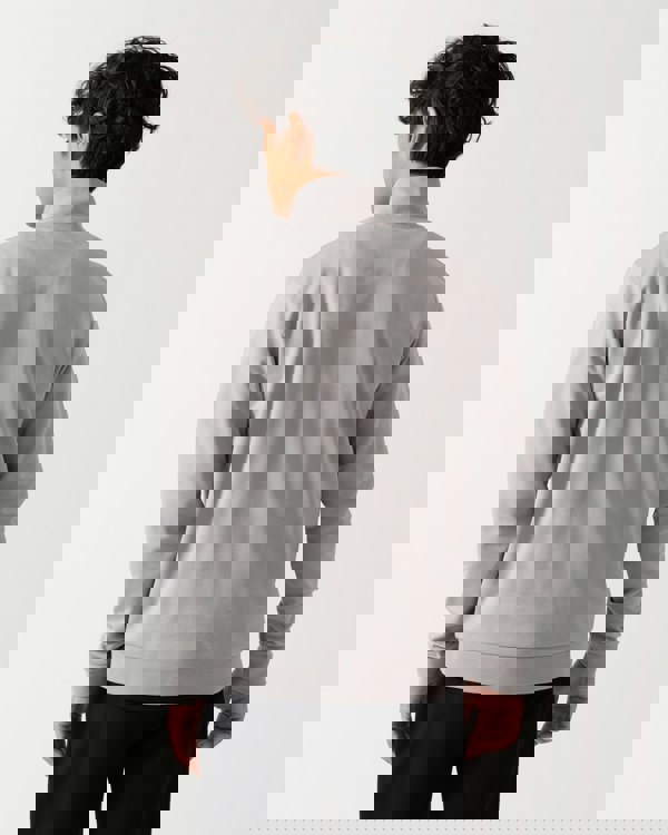 BOSS Orange Mens Loungewear Tracksuit 1/4 Zip Jacket 50545583 - Light/Pastel Grey 050