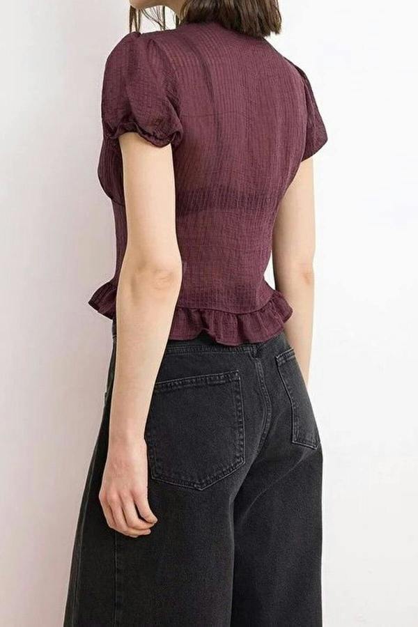 WOVCOR Buttoned Lightweight Fitted Shirt
