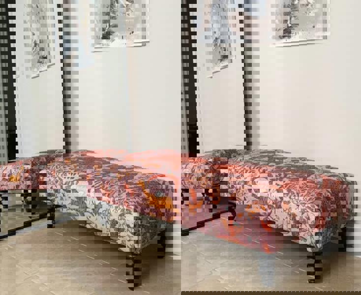 ISTOOLS Printed Fabric Bespoke Footstool – Comfort Meets Style (Non-Storage)