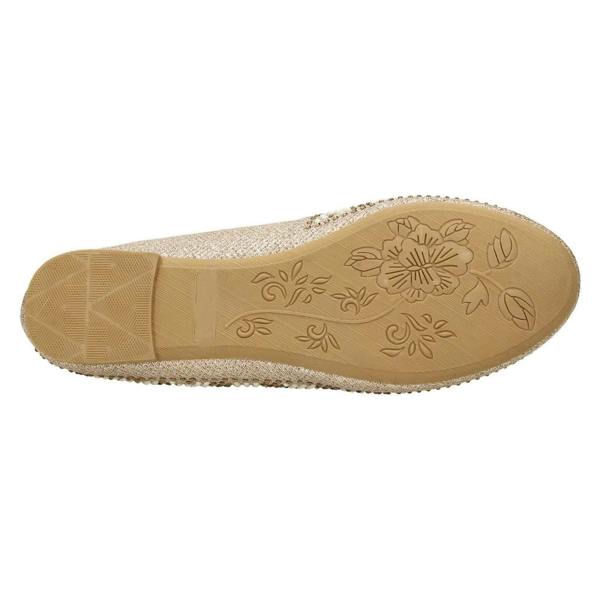 Spot On Ladies Spot On Diamante Bead Ballerinas F80385