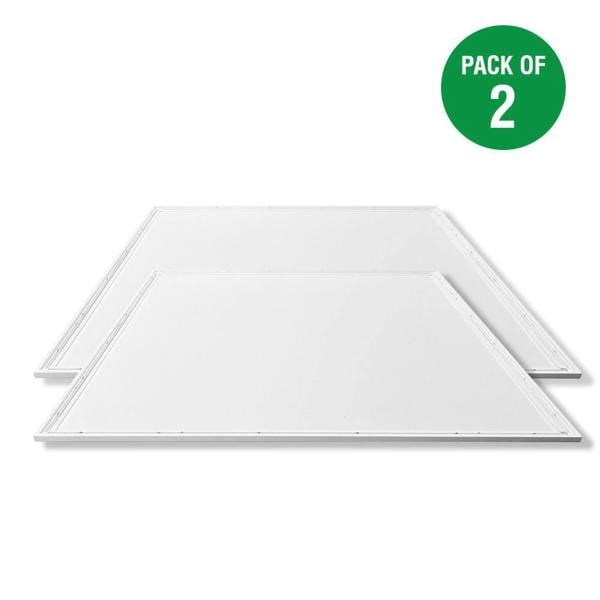 ENER-J 595x595x30mm 40W LED Slim Backlit Ceiling Panel, 6000K, IP20, Eco-Friendly, 2-Year Warranty - Pack of 6